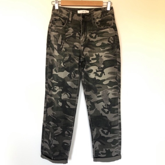 NWT KanCan High Rise Camo Style Estilo Denim Jeans 1/ 24 - Picture 16 of 16